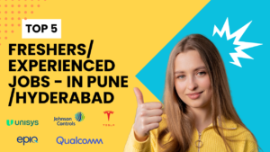 Top 5 Jobs - in Pune-Hyderabad company